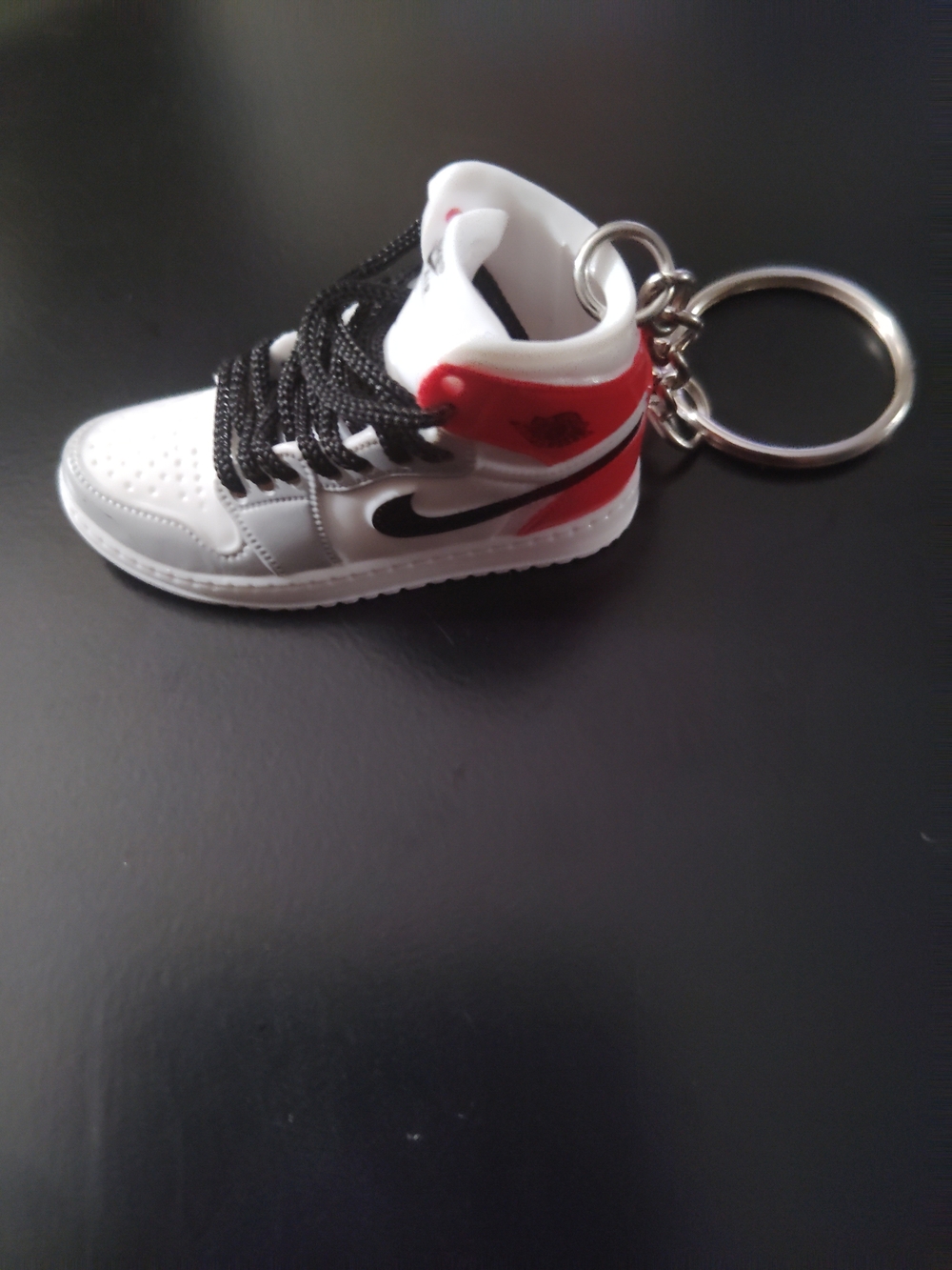 Nike Kids' High-Top Sneaker Keychain - White/Red/Black